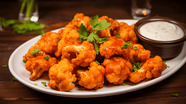 Spicy Buffalo Cauliflower Bites